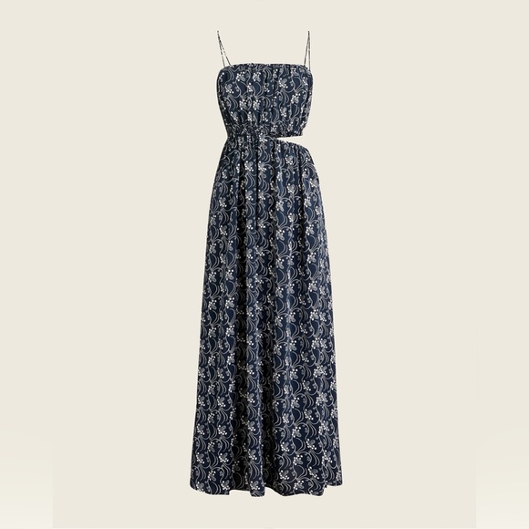 J. Crew Dresses & Skirts - NWT / J.crew Cutout drapey dress in starry swirl